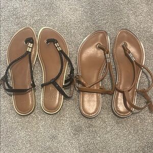 Loft Elegant Women's Sandals - Black and Tan